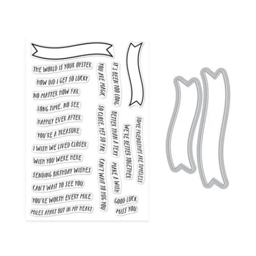 Hero Arts - Banner Days Stamp & Cut Set from the Summer by The Shore Collection