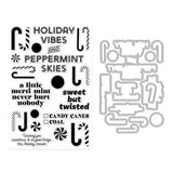 Hero Arts - A Little Merri-Mint Stamp & Cut Set from the Candy Cane Season Collection