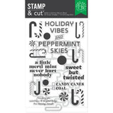 Hero Arts - A Little Merri-Mint Stamp & Cut Set from the Candy Cane Season Collection