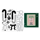 Hero Arts - Candy Cane Swag Stamp & Cut Set from the Candy Cane Season Collection