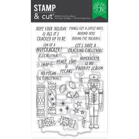 Hero Arts - A Little Nuts Stamp & Cut Set from the Crackin' Christmas Collection
