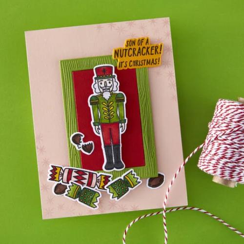 Hero Arts - A Little Nuts Stamp & Cut Set from the Crackin' Christmas Collection