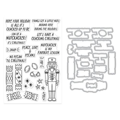 Hero Arts - A Little Nuts Stamp & Cut Set from the Crackin' Christmas Collection