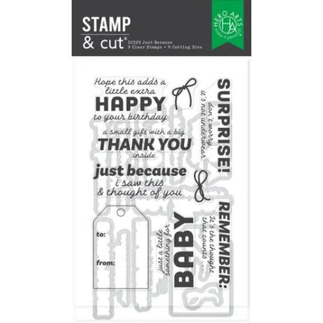 Hero Arts Just Because Stamp & Cut Set from the Best Gift Ever Collection