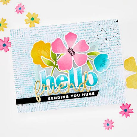 Hero Arts Abstract Floral Stamp & Cut