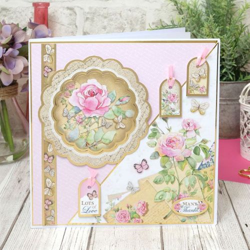 Hunkydory Crafts - Deluxe Craft Pads - Forever Florals -Rose