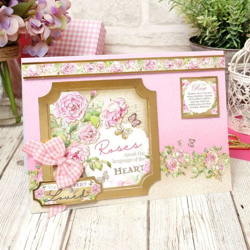 Hunkydory Crafts - Deluxe Craft Pads - Forever Florals -Rose