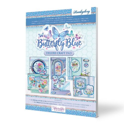 Hunkydory Crafts - Deluxe Craft Pads - Butterfly Blue