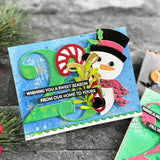 Hero Arts - Peeking Snowman Fancy Die