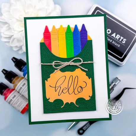 Hero Arts - Box of Crayons Fancy Dies