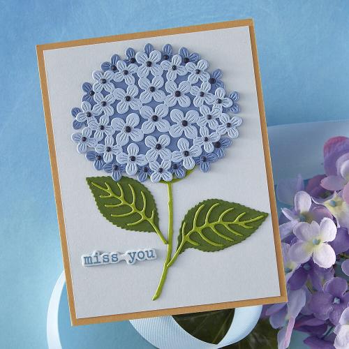 Hero Arts - Layered Hydrangea Etched Dies from the Seaside Blooms Collection