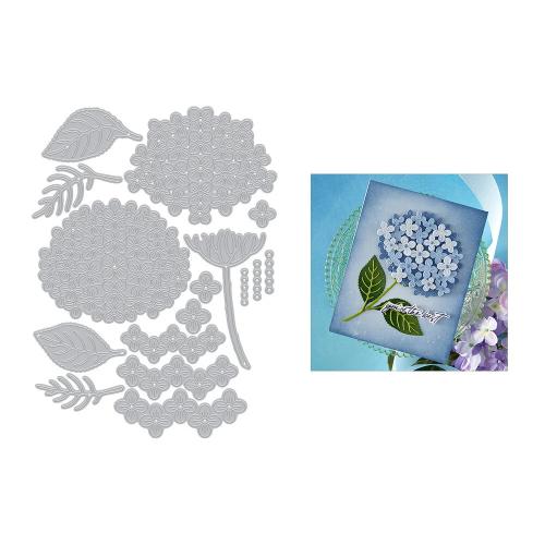 Hero Arts - Layered Hydrangea Etched Dies from the Seaside Blooms Collection
