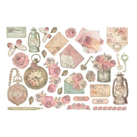 Stamperia Shabby Rose Ephemera (32pcs) (DFLCT47)