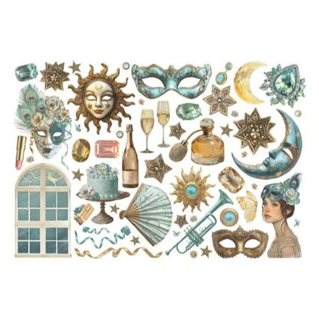 Stamperia Masquerade Ephemera (54pcs) (DFLCT59)