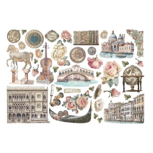 Stamperia Venice City of Art Ephemera (40pcs) (DFLCT65)