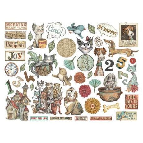 Stamperia Furry Friends Die Cuts Assorted (47pcs) (DFLDC121)