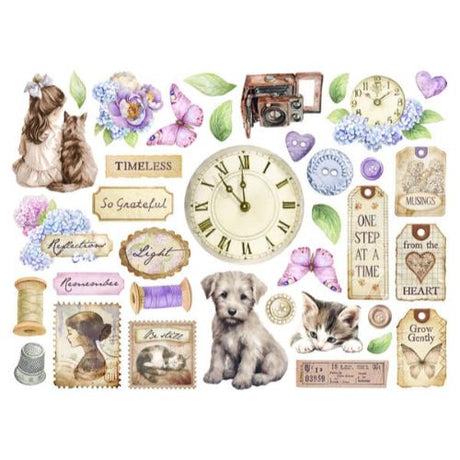 Stamperia Quiet Days Die Cuts Assorted (36pcs) (DFLDC122)