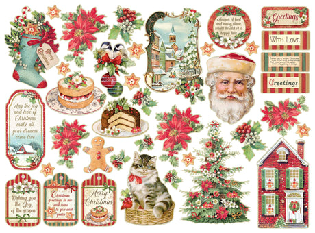 Stamperia Classic Christmas Die Cuts (38pcs)