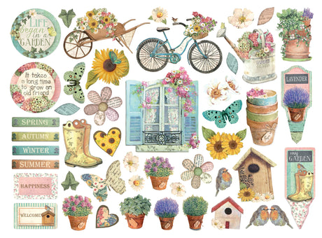 Stamperia Garden Die Cuts Assorted (45pcs) (DFLDC97)