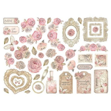 Stamperia Shabby Rose Die Cuts Assorted (42pcs) (DFLDC99)