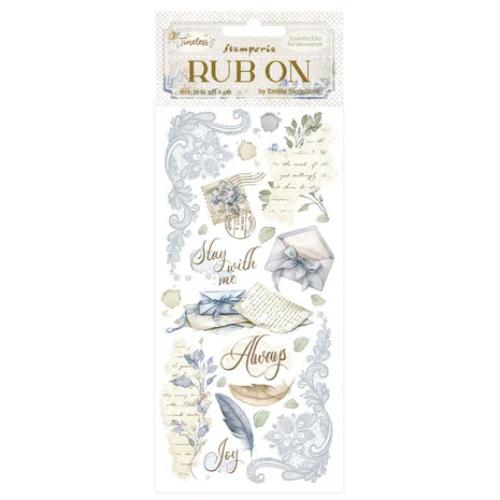 Stamperia Timeless Rub-On 4x8,5 Inch Letters (DFLRB161)