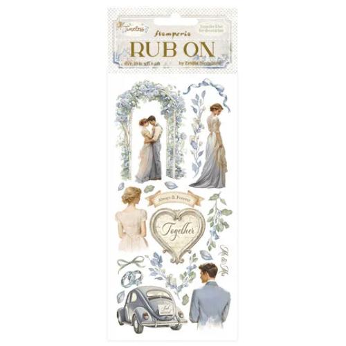 Stamperia Timeless Rub-On 4x8,5 Inch Wedding (DFLRB162)