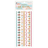 Stamperia - Candy Christmas Stripes Rub-ons from the Candy Christmas Collection