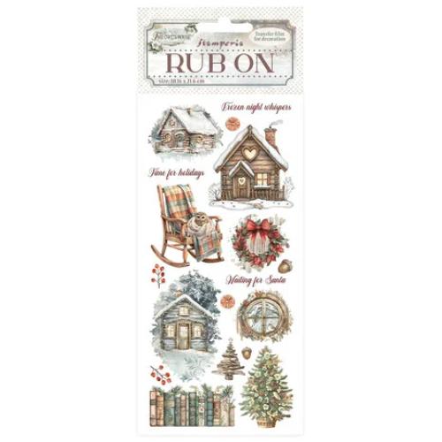 Stamperia The Owl's House Rub-on 4x8,5 Inch Cottage (DFLRB178)