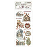 Stamperia The Owl's House Rub-on 4x8,5 Inch Cottage (DFLRB178)