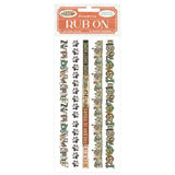 Stamperia Furry Friends Rub-On 4x8,5 Inch Stripes (DFLRB201)