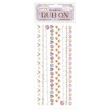 Stamperia Quiet Days Rub-On 8,33x2,36 Inch Cozy Borders (DFLRB207)