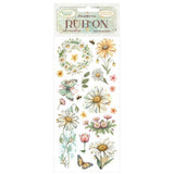 Stamperia Daisy Art Rub-On 10,16x21,6cm Daisy and Butterfly (DFLRB220)