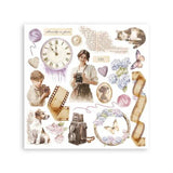 Stamperia Quiet Days Rub-On 6,1x6,1 Inch Assortment (6pcs) (DFLRBX01)