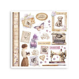 Stamperia Quiet Days Rub-On 6,1x6,1 Inch Assortment (6pcs) (DFLRBX01)