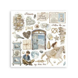 Stamperia Silent Sea Rub-On 6,1x6,1 Inch Assortment (6pcs) (DFLRBX06)