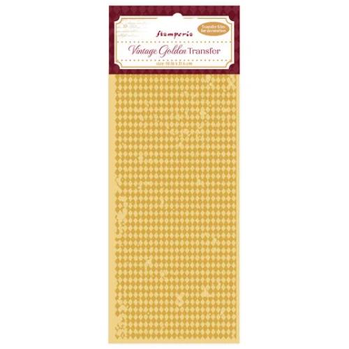 Stamperia - Vintage Golden Transfer Rhombuses Pattern (DFLRGT02)