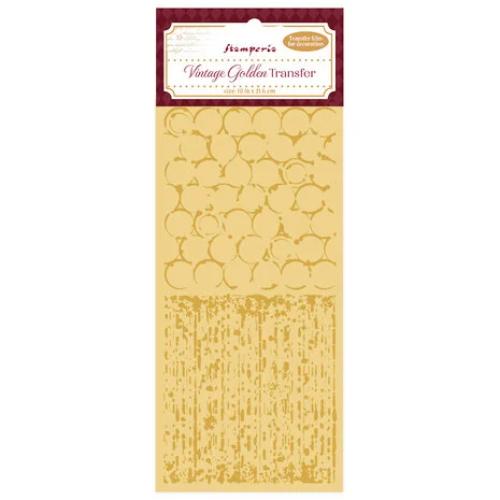 Stamperia - Vintage Golden Transfer Backgrounds (DFLRGT03)