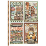 Stamperia Art of Travelling A4 Rice Paper Selection (6pcs) (DFSA4XTV)