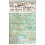 Stamperia Brocante Antiques A6 Rice Paper Backgrounds (8pcs)