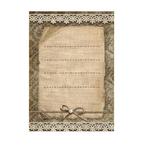 Stamperia Old Lace A6 Rice Paper Backgrounds (8pcs) (DFSAK6032)