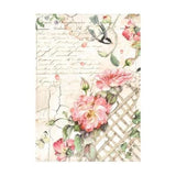 Stamperia House of Roses A6 Rice Paper Backgrounds (8pcs) (DFSAK6039)