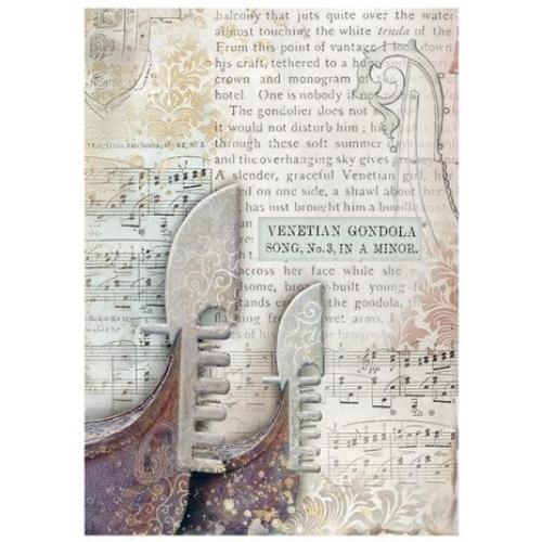 Stamperia Venice City of Art A6 Rice Paper Backgrounds (8pcs) (DFSAK6042)