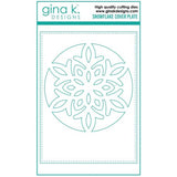 Gina K Designs - DIE- Snowflake Circle Cover Plate