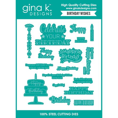 Gina K Designs DIE- Birthday Wishes