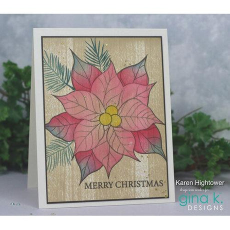 Gina K Designs - DIE- Peaceful Poinsettia