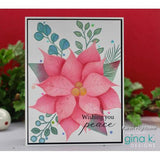 Gina K Designs - DIE- Peaceful Poinsettia
