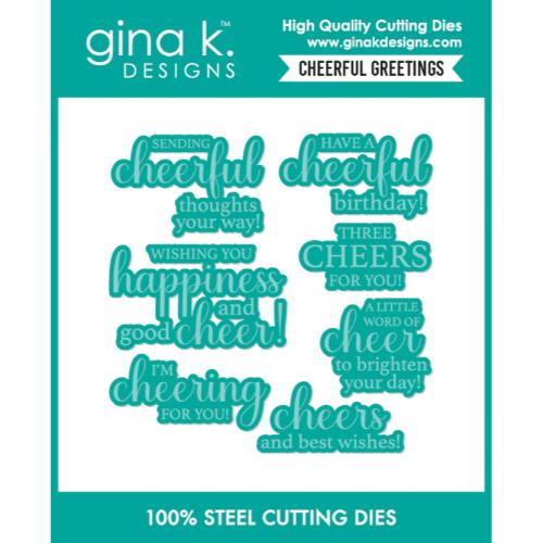Gina K Designs DIE- Cheerful Greetings