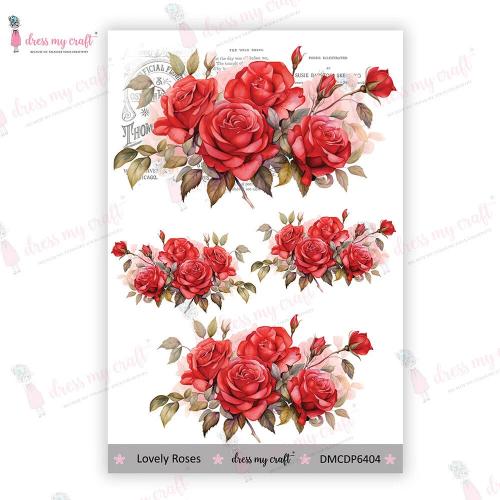 Dress My Craft Transfer Me Mini Lovely Roses (DMCDP6404)