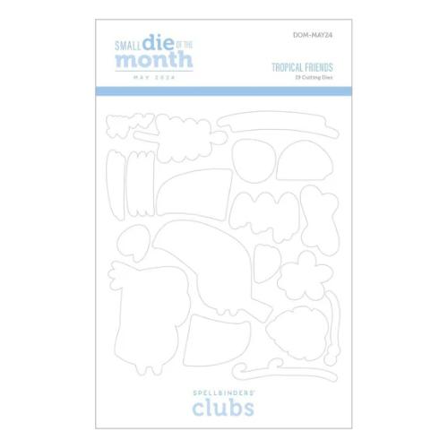 Spellbinders - Tropical Friends - Small Die of the Month