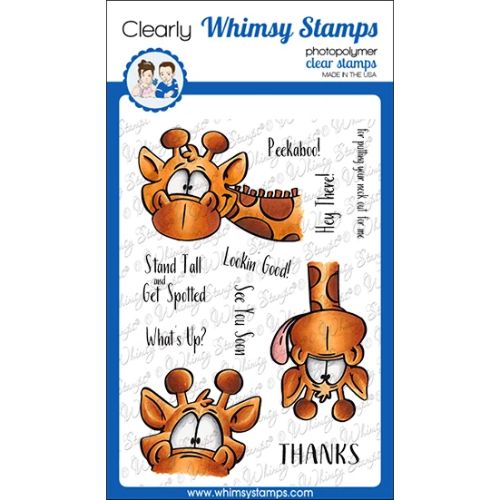 Whimsy Stamps - Giraffes Peeking Clear Stamps